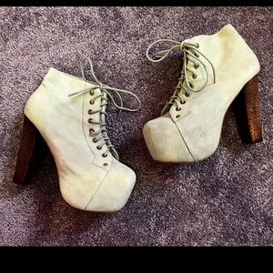Jeffrey Campbell Mint Platform Heels